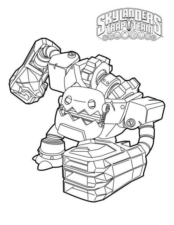 Drawing 15 from Skylanders coloring page to print and coloring