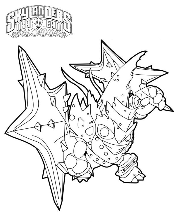 Drawing 21 from Skylanders coloring page to print and coloring