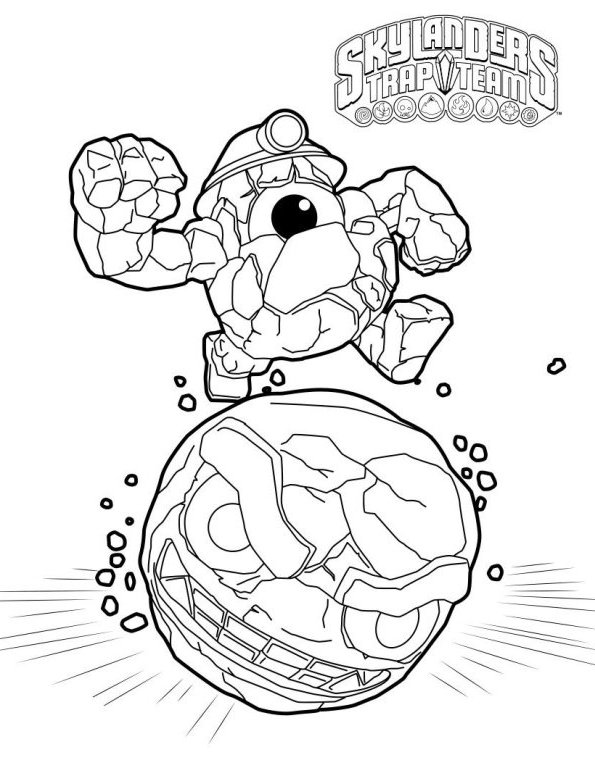 Drawing 23 from Skylanders coloring page to print and coloring