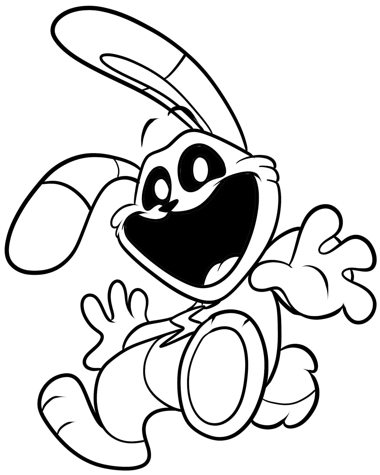 Dibujo de Hoppy Hopscotch de Smiling Critters para imprimir y colorear