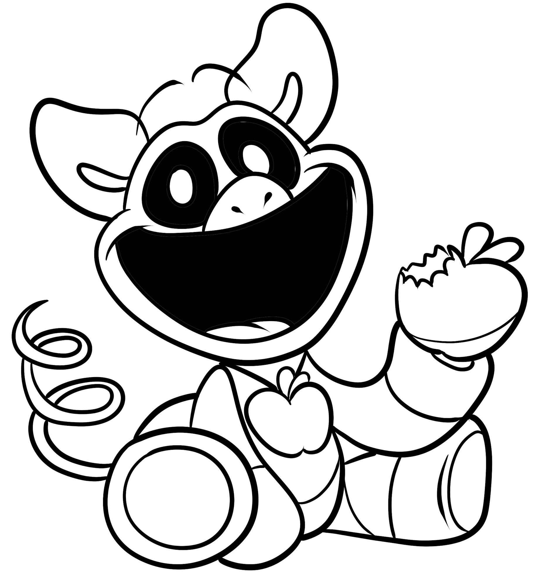 Dibujo de PickyPiggy de Smiling Critters para imprimir y colorear