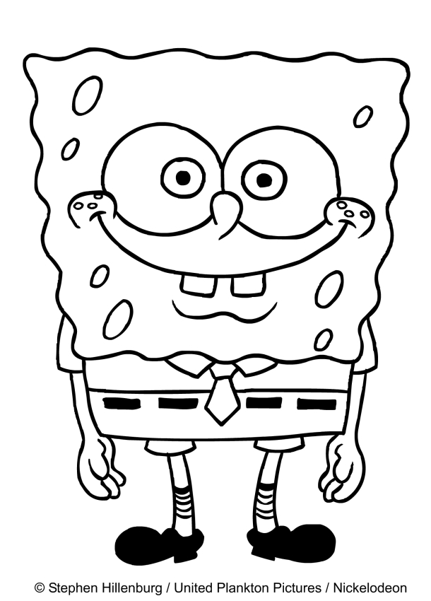 Disegno di Spongebob da stampare e colorare 