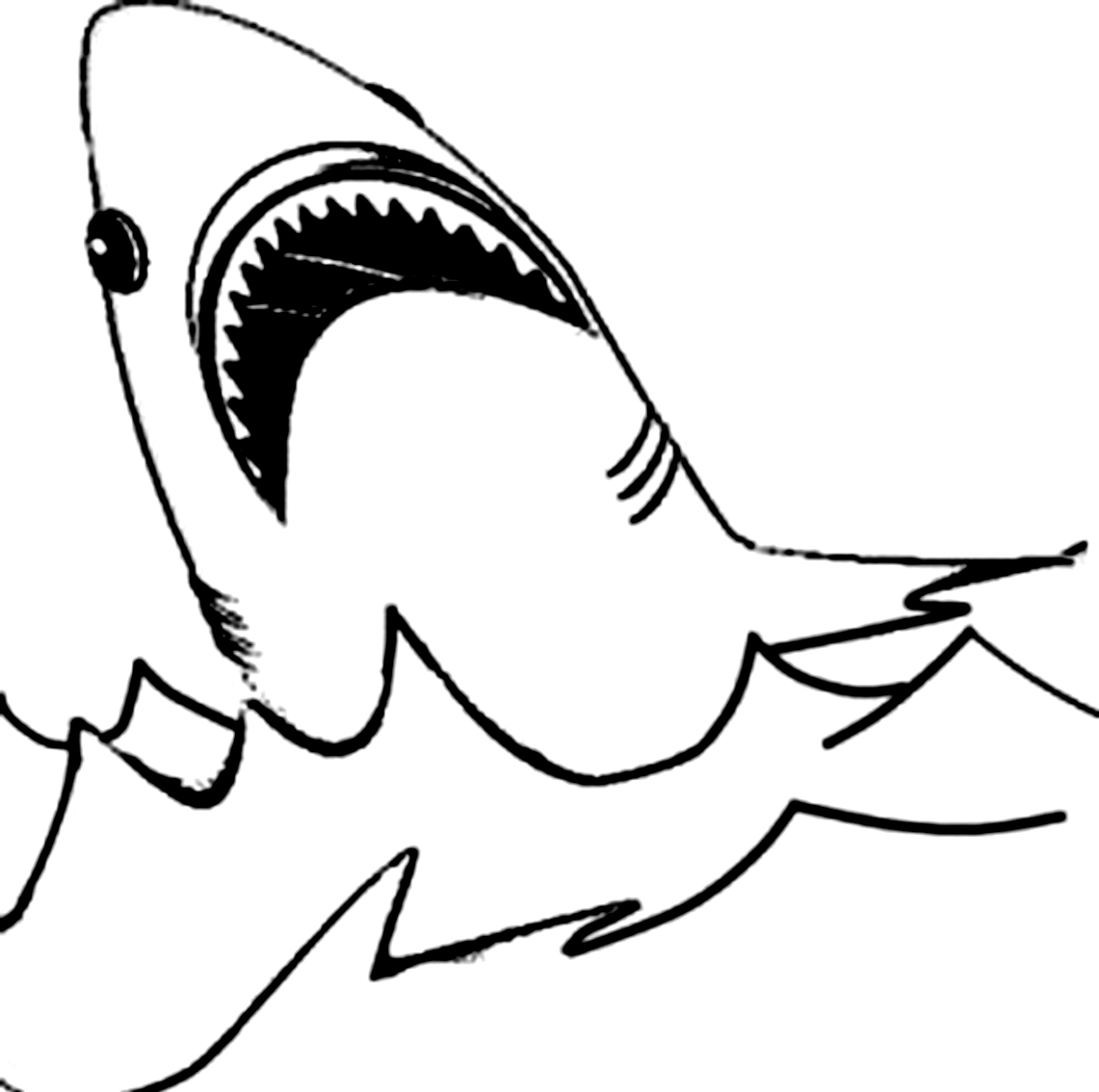 Coloriage 14 des Requins  imprimer et colorier