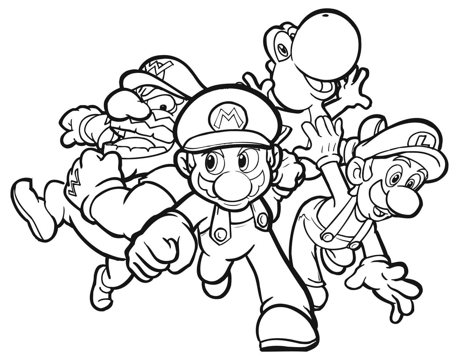 Super Mario 08 from Super Mario coloring page to print and color