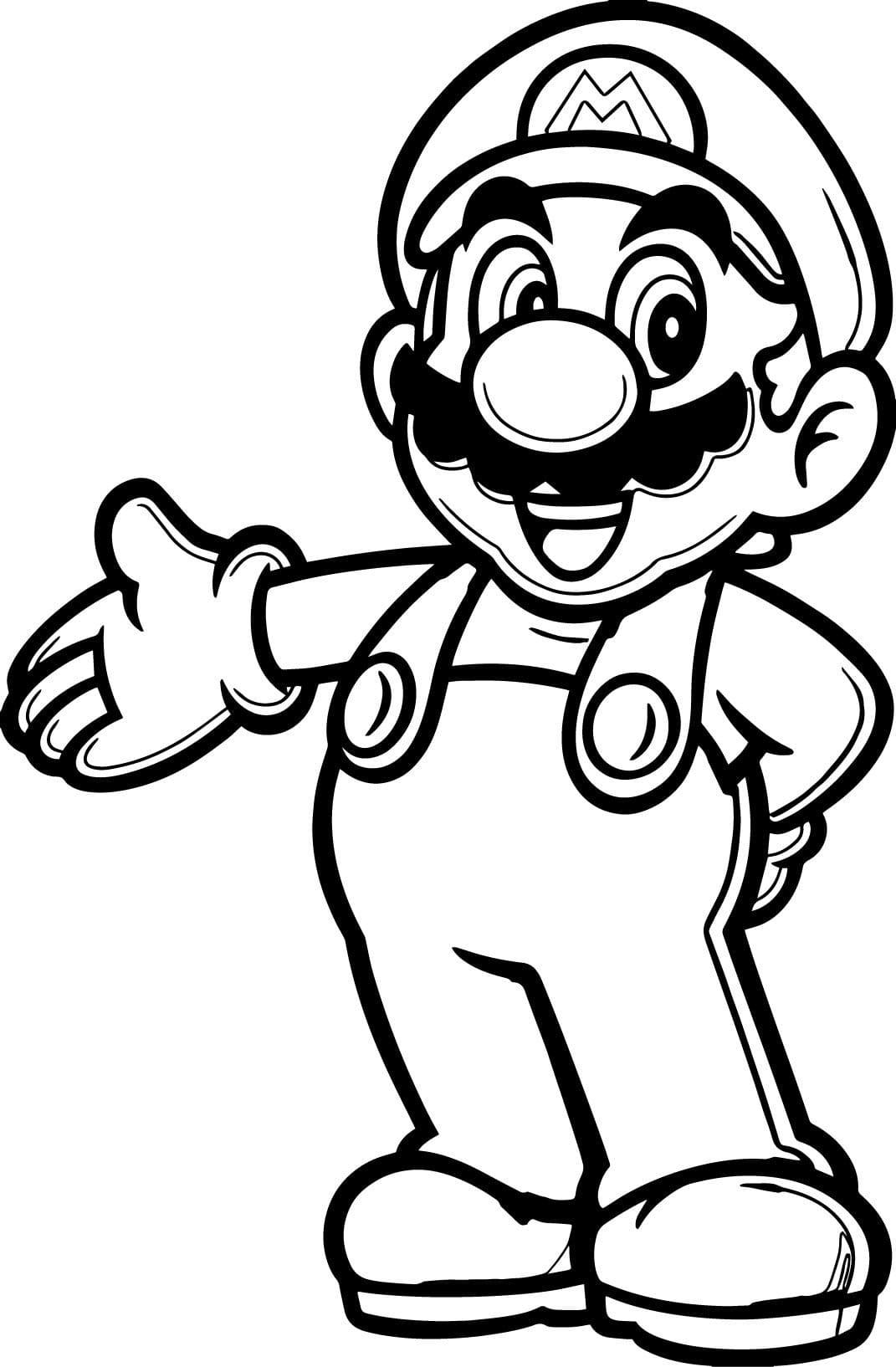 Ausmalbilder Super Mario 09  zum Drucken und Frben