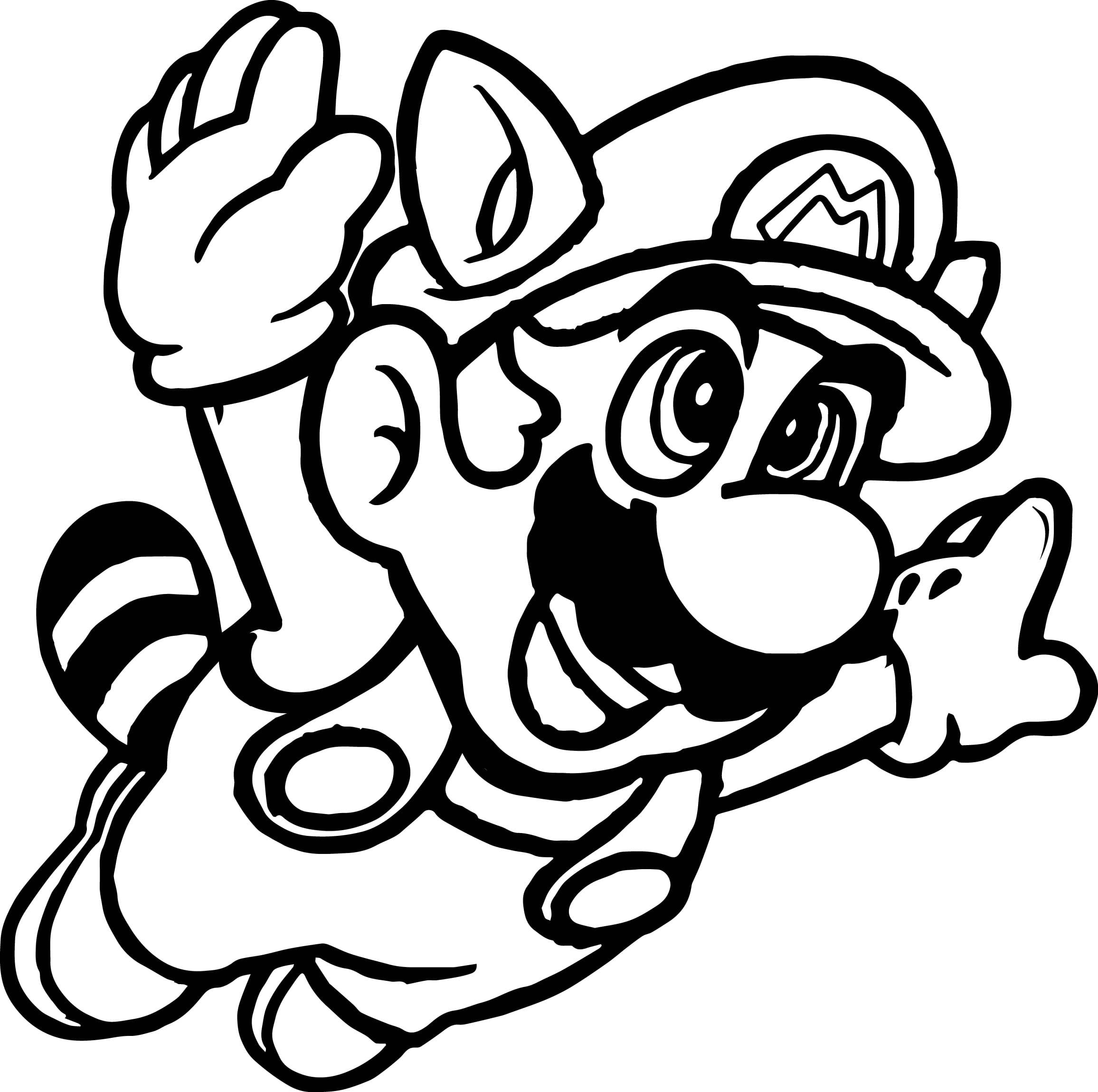 Desenho 13 de Super Mario para imprimir e colorir