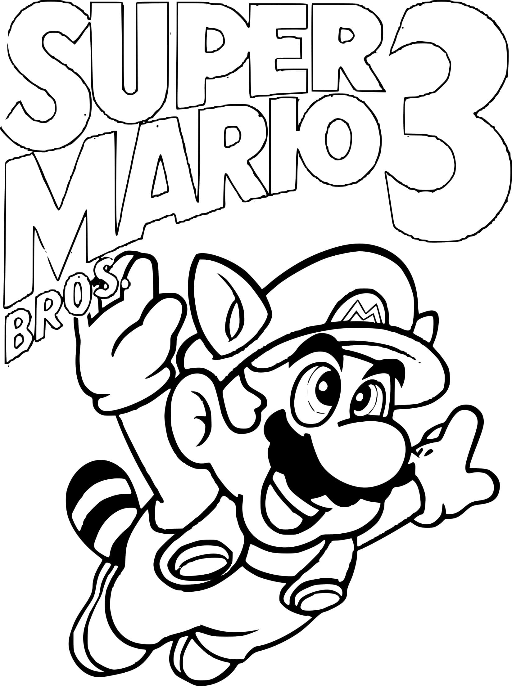 Dibujo 26 de Super Mario para imprimir y colorear