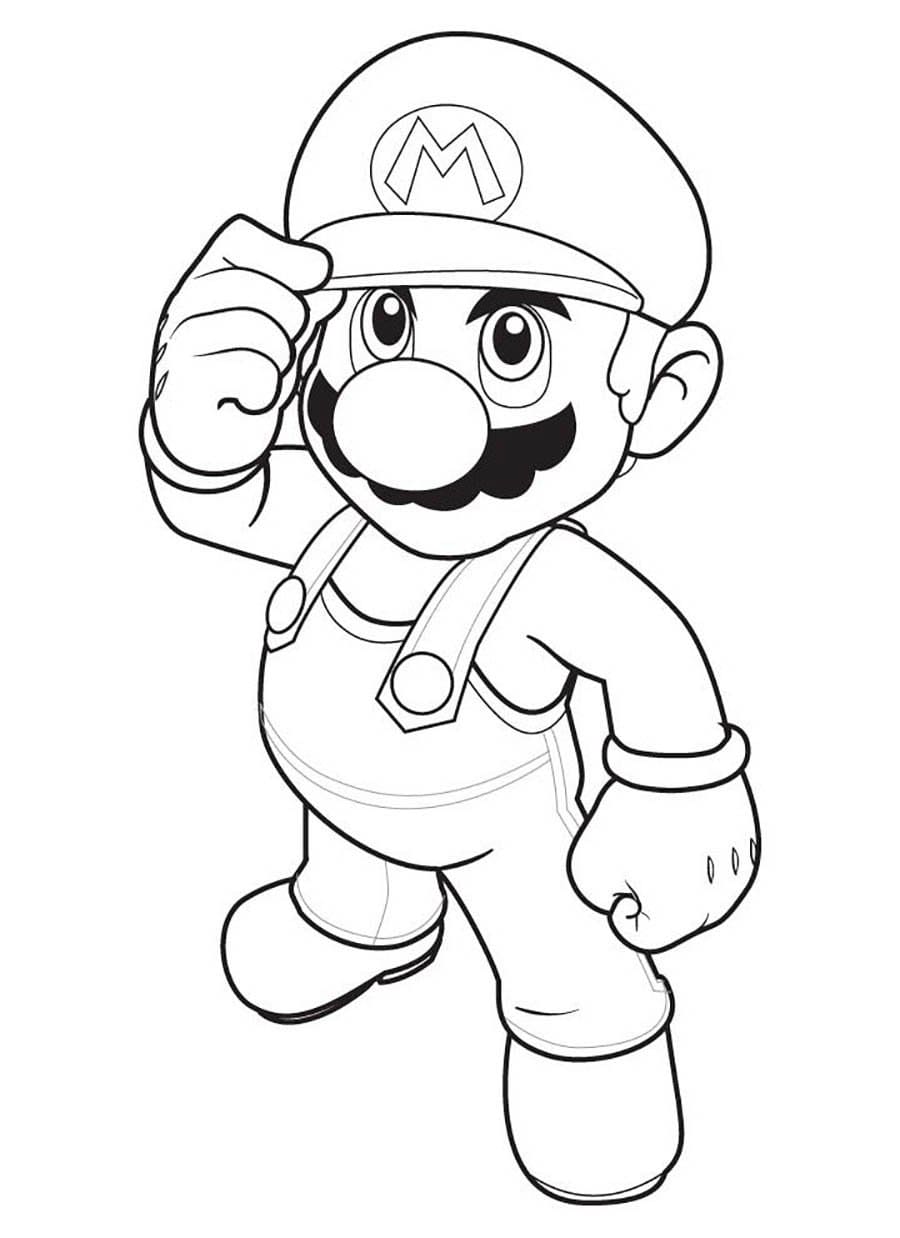 Desenho 31 de Super Mario para imprimir e colorir