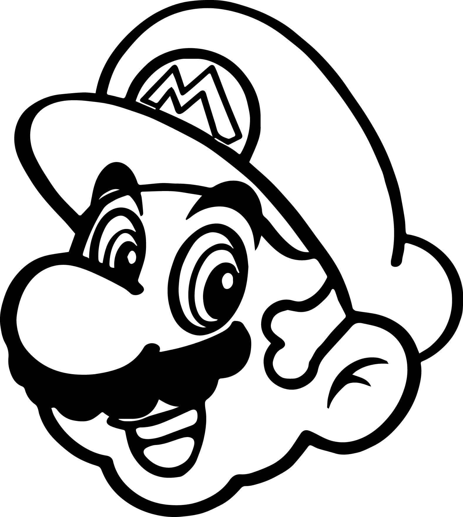 Dibujo 35 de Super Mario para imprimir y colorear