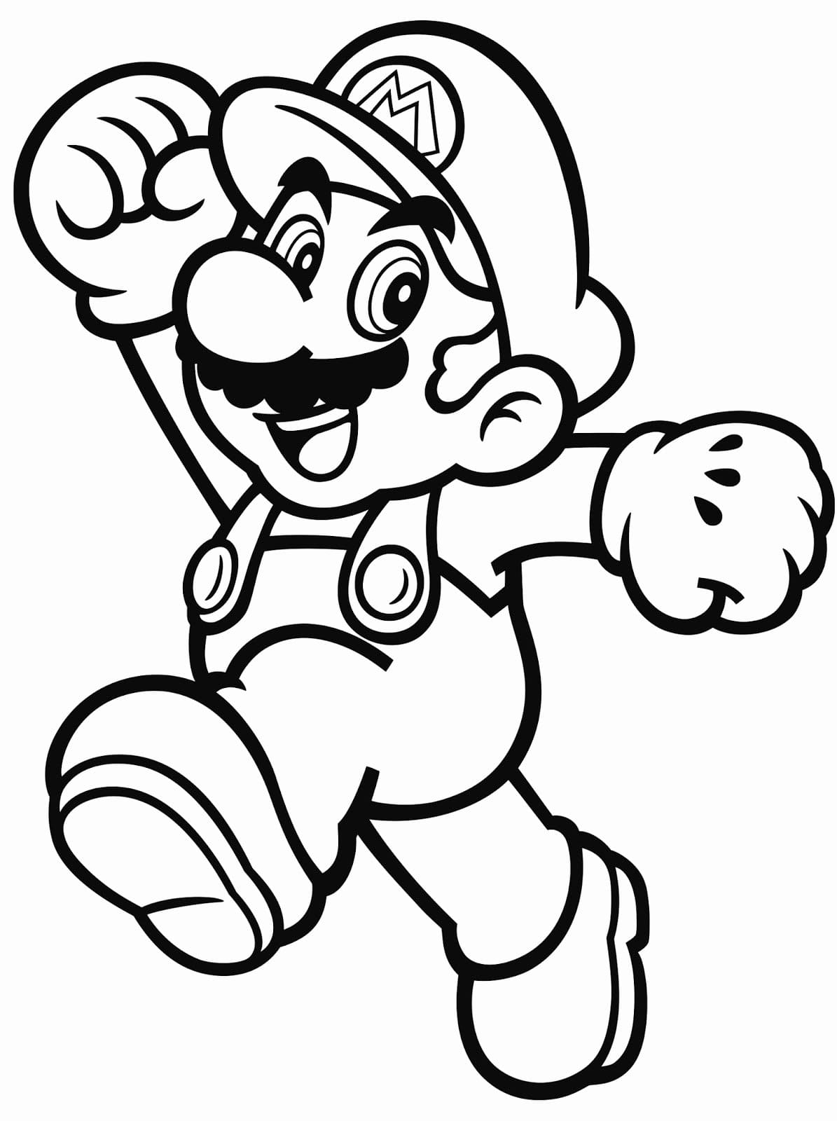 Dibujo 39 de Super Mario para imprimir y colorear