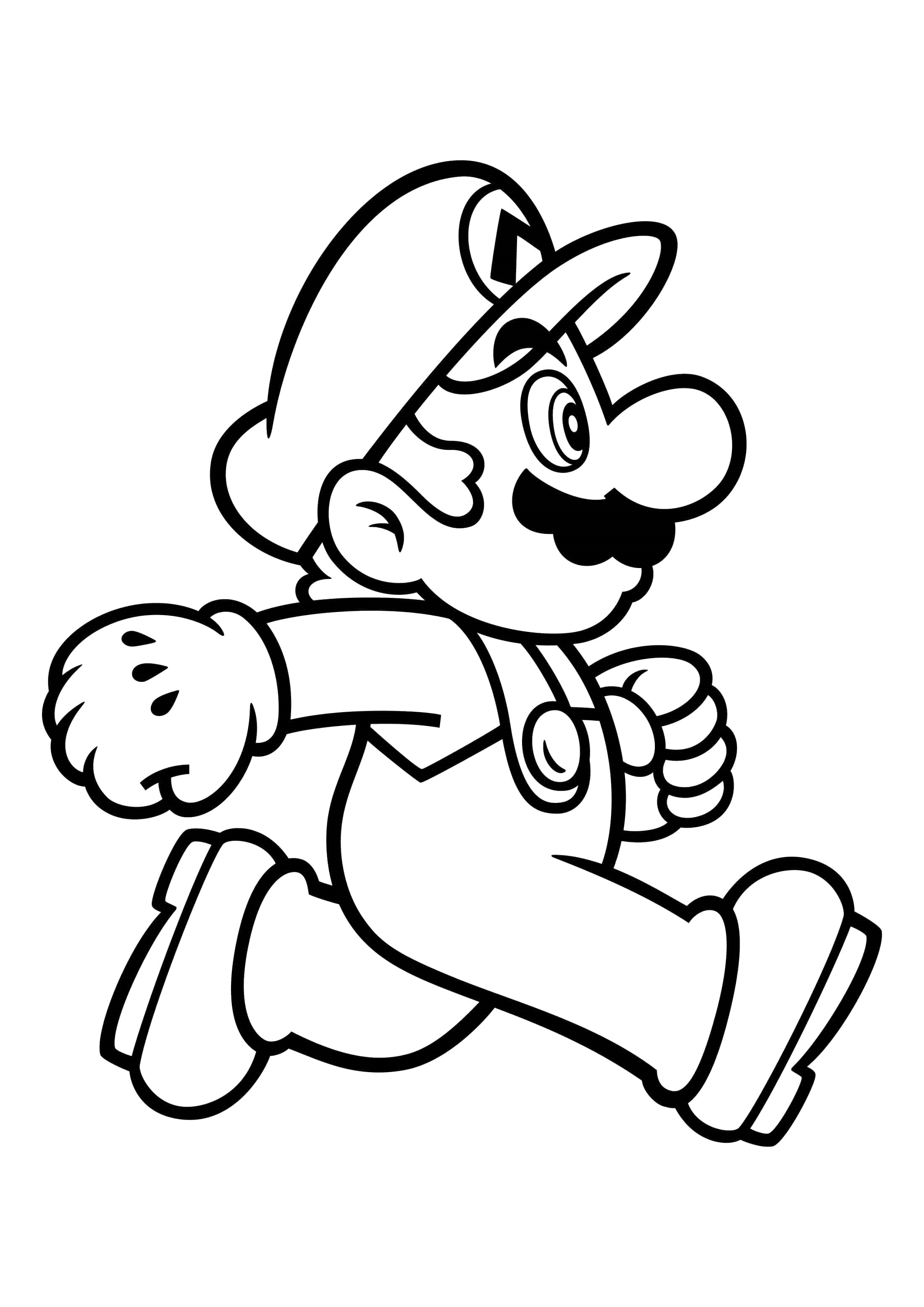 Dibujo 45 de Super Mario para imprimir y colorear