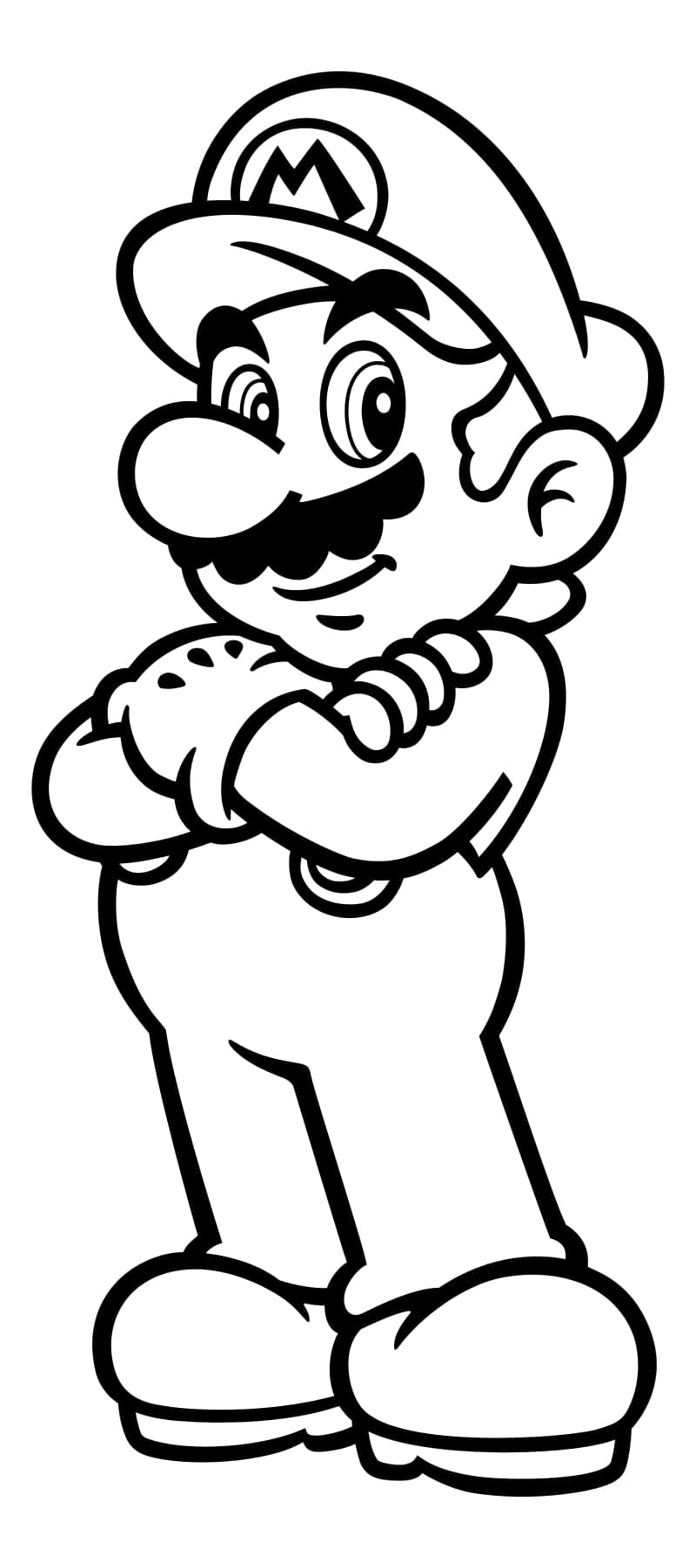 Desenho 48 de Super Mario para imprimir e colorir