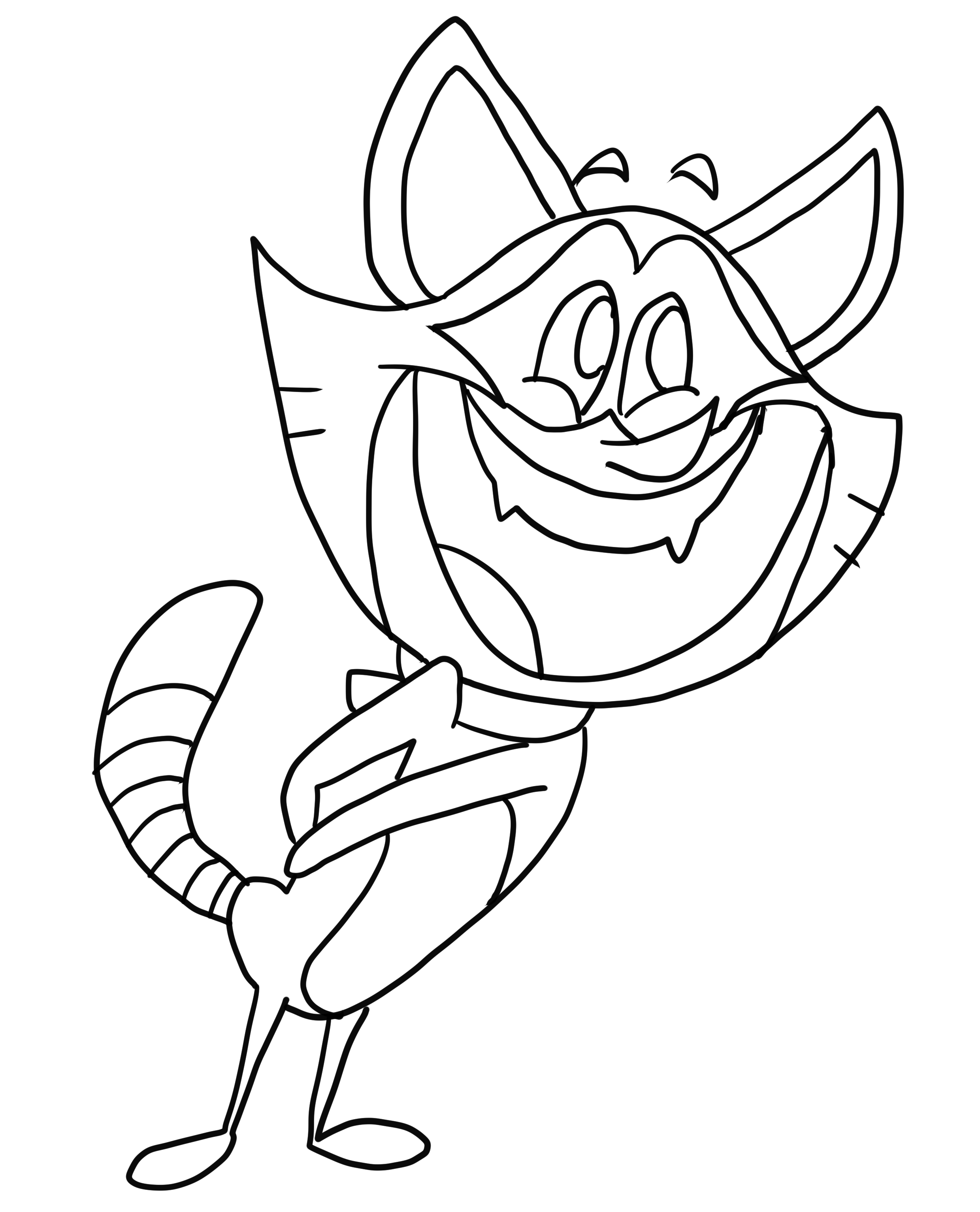 Drawing of Taffy 04 from Taffy to print and color