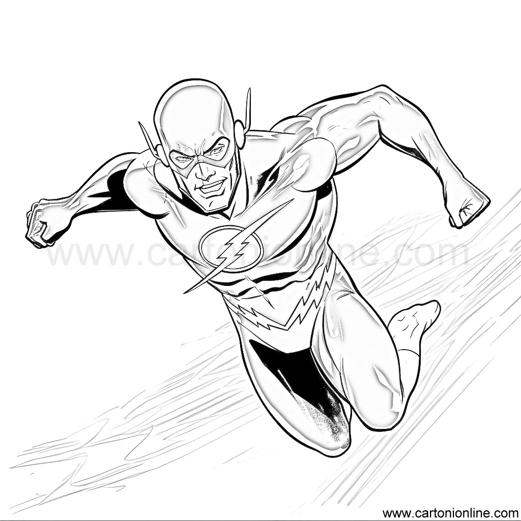 Disegno The Flash 11 di The Flash da stampare e colorare