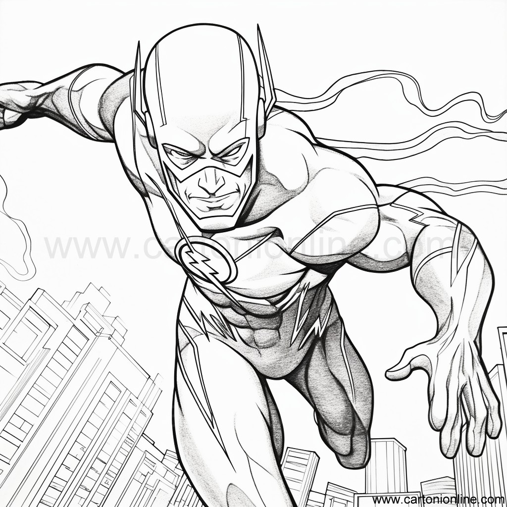 Disegno The Flash 31 di The Flash da stampare e colorare