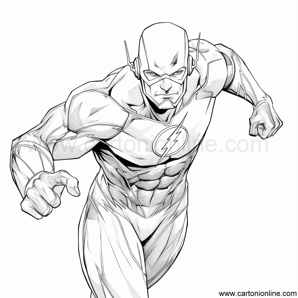 Disegno The Flash 38 di The Flash da stampare e colorare