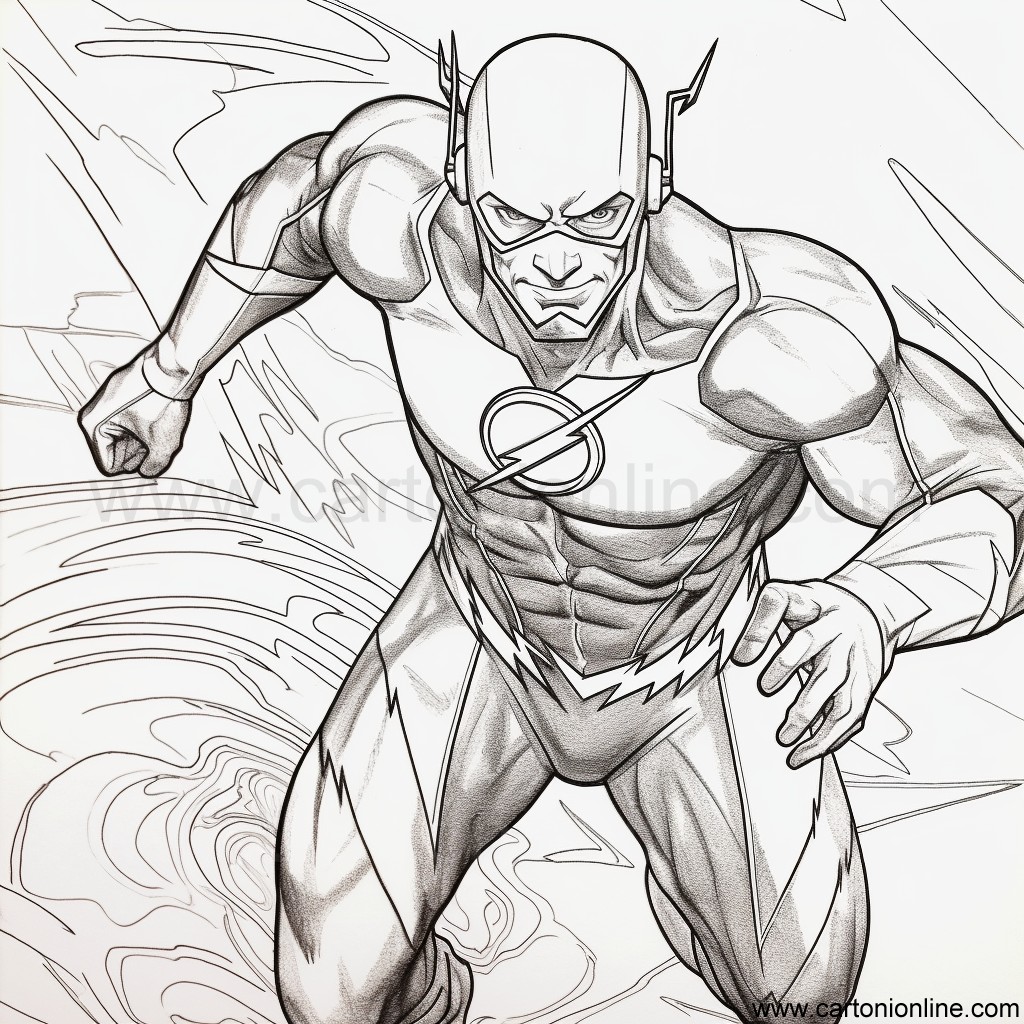Disegno The Flash 41 di The Flash da stampare e colorare