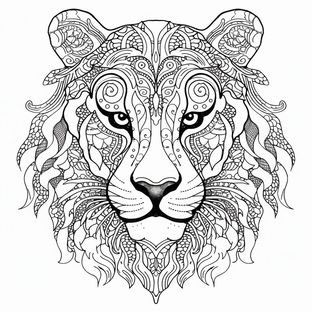 Disegno Tigre 10 di tigre da stampare e colorare