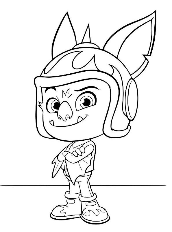 Drawing 1 from Top Wing coloring page to print and coloring