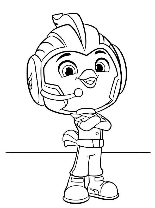 Drawing 6 from Top Wing coloring page to print and coloring