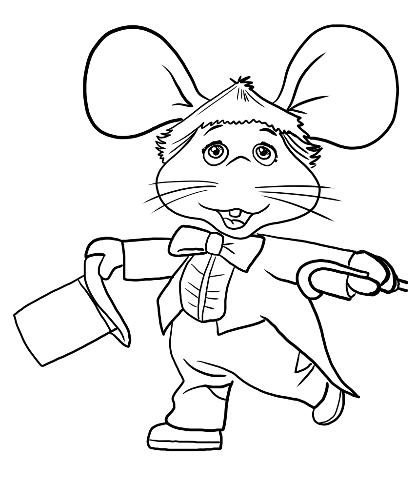 Desenho 6 de Topo Gigio para impresso e colorir