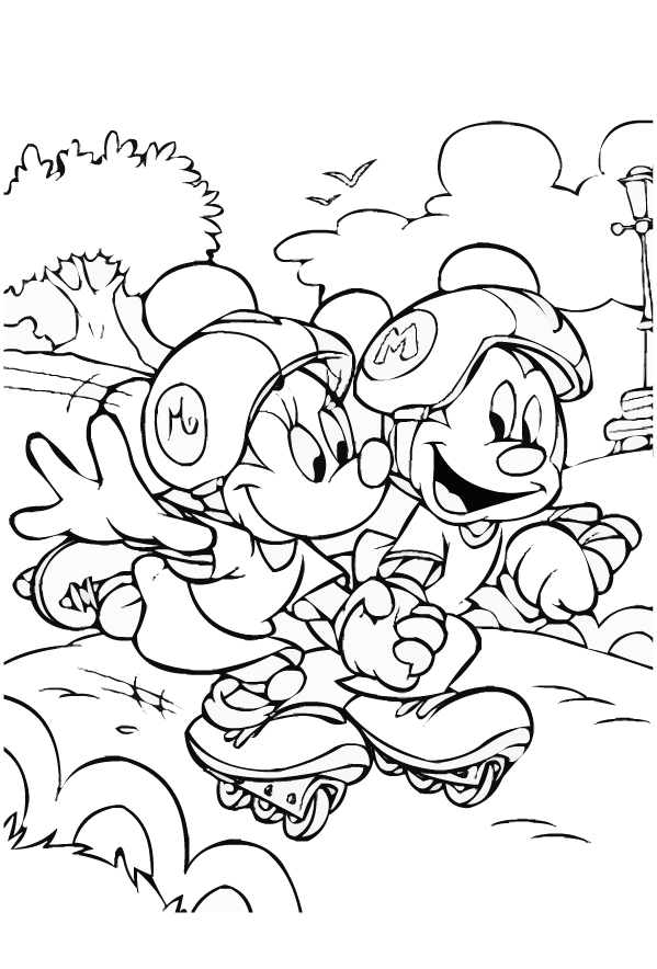 Disegno 7 di Topolino da stampare e colorare