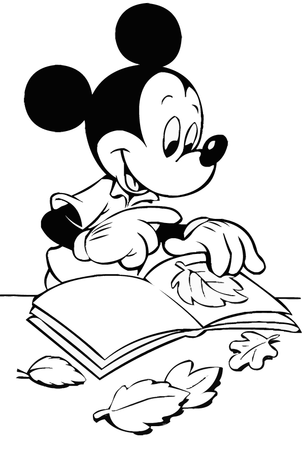 Mickey Mouse 9 för att skriva ut och färga