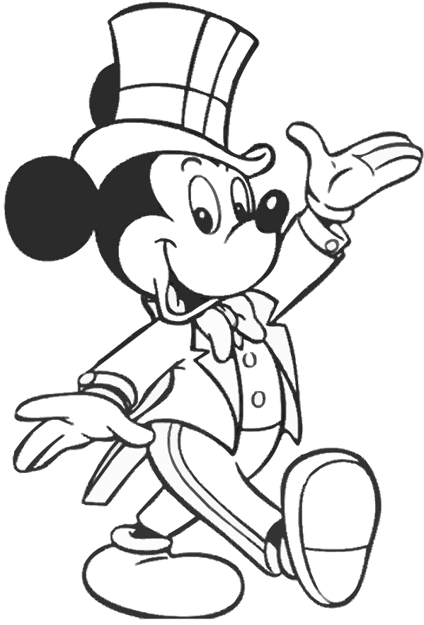 Drawing 16 from Mickey Mouse coloring page to print and coloring