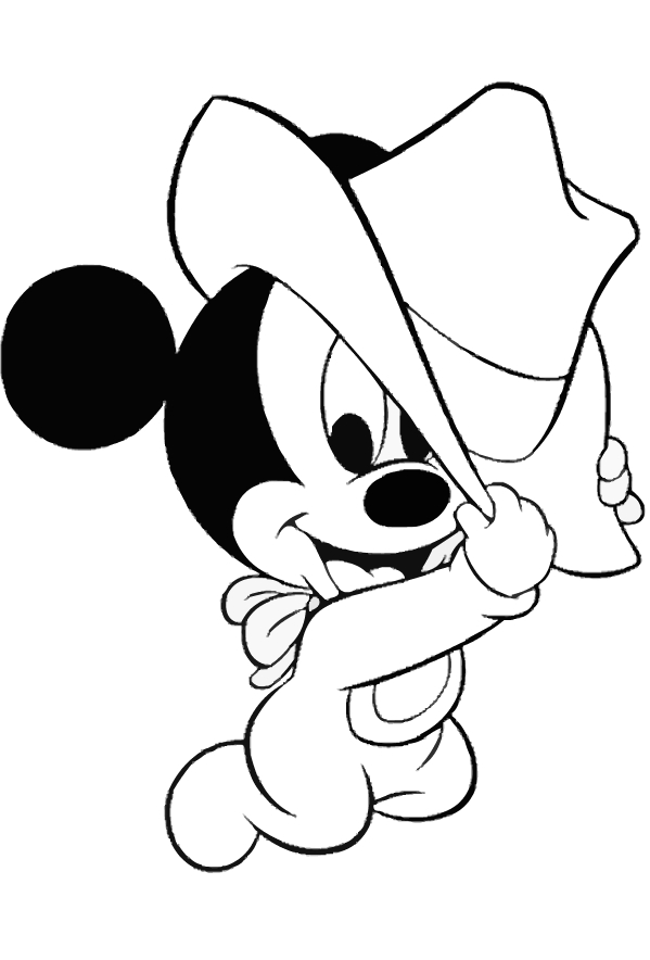 Mickey Mouse 17 för att skriva ut och färga