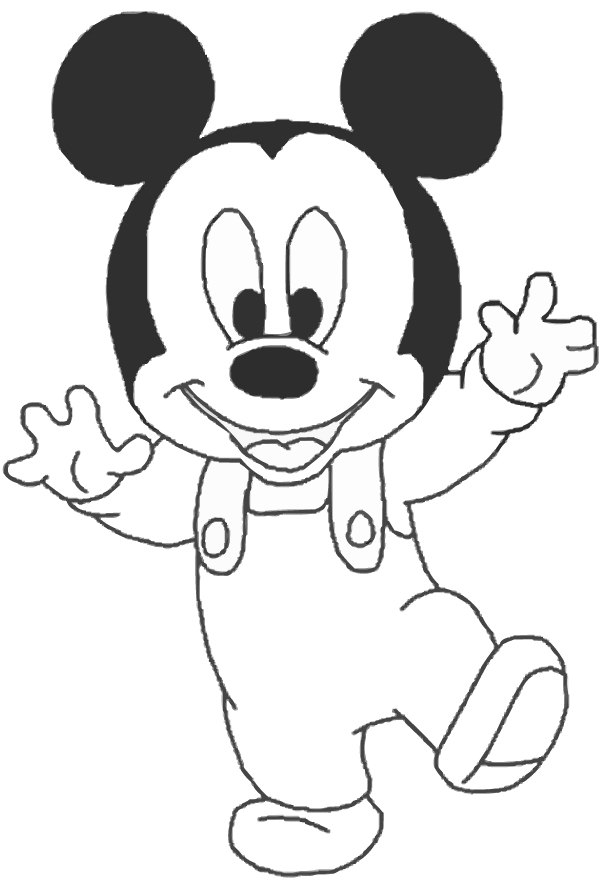 Mickey Mouse 19 för att skriva ut och färga