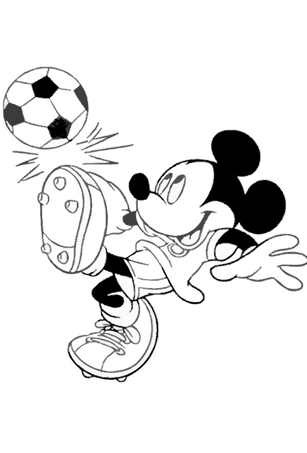 Dessin 22 de Mickey Mouse à imprimer et colorier