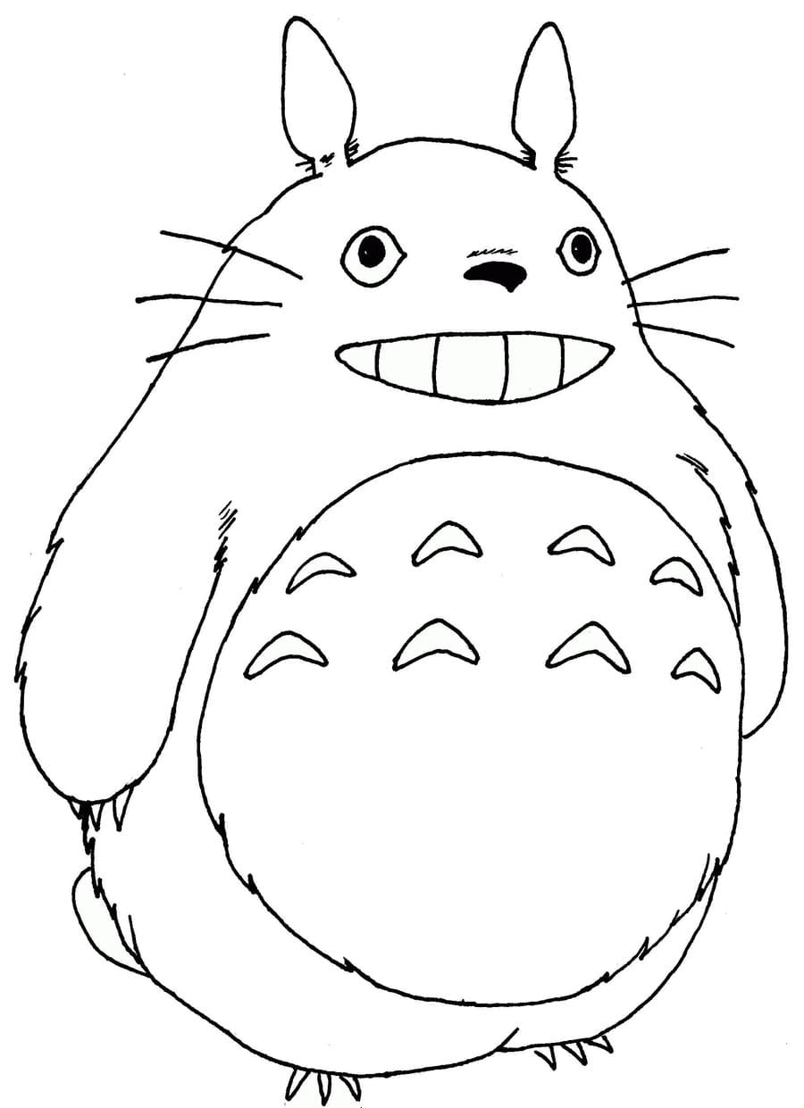 Totoro 06 de Mi Vecino Totoro para imprimir y pintar