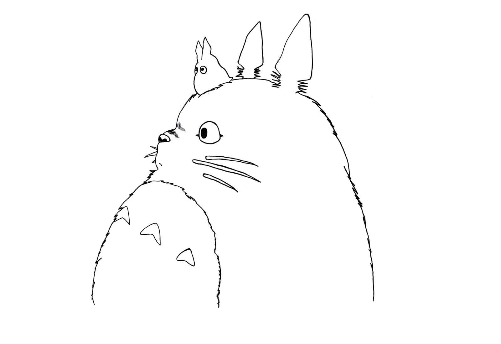 Disegno Totoro 08 de Il mio vicino Totoro da stampare e colorare