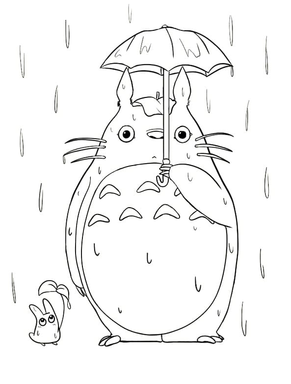diario Lionel Green Street Untado Dibujo de Totoro 14 de Mi Vecino Totoro para colorear