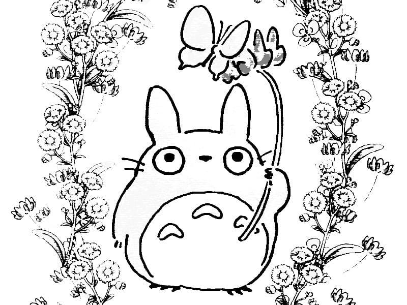 Totoro 15 van My Neighbor Totoro om af te drukken en te kleuren
