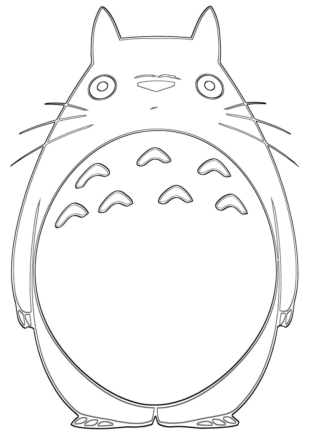 Disegno di Totoro 19 de Il mio vicino Totoro da stampare e colorare