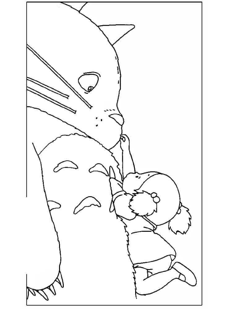 Desenho de Totoro 22 de Meu Amigo Totoro para imprimir e colorir