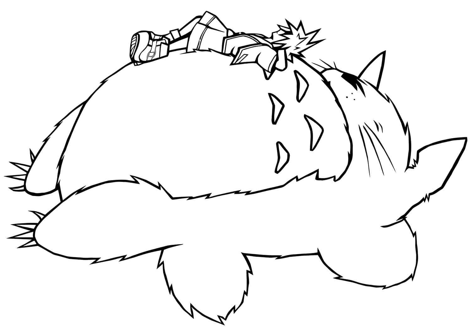 Disegno Totoro 25 de Il mio vicino Totoro da stampare e colorare
