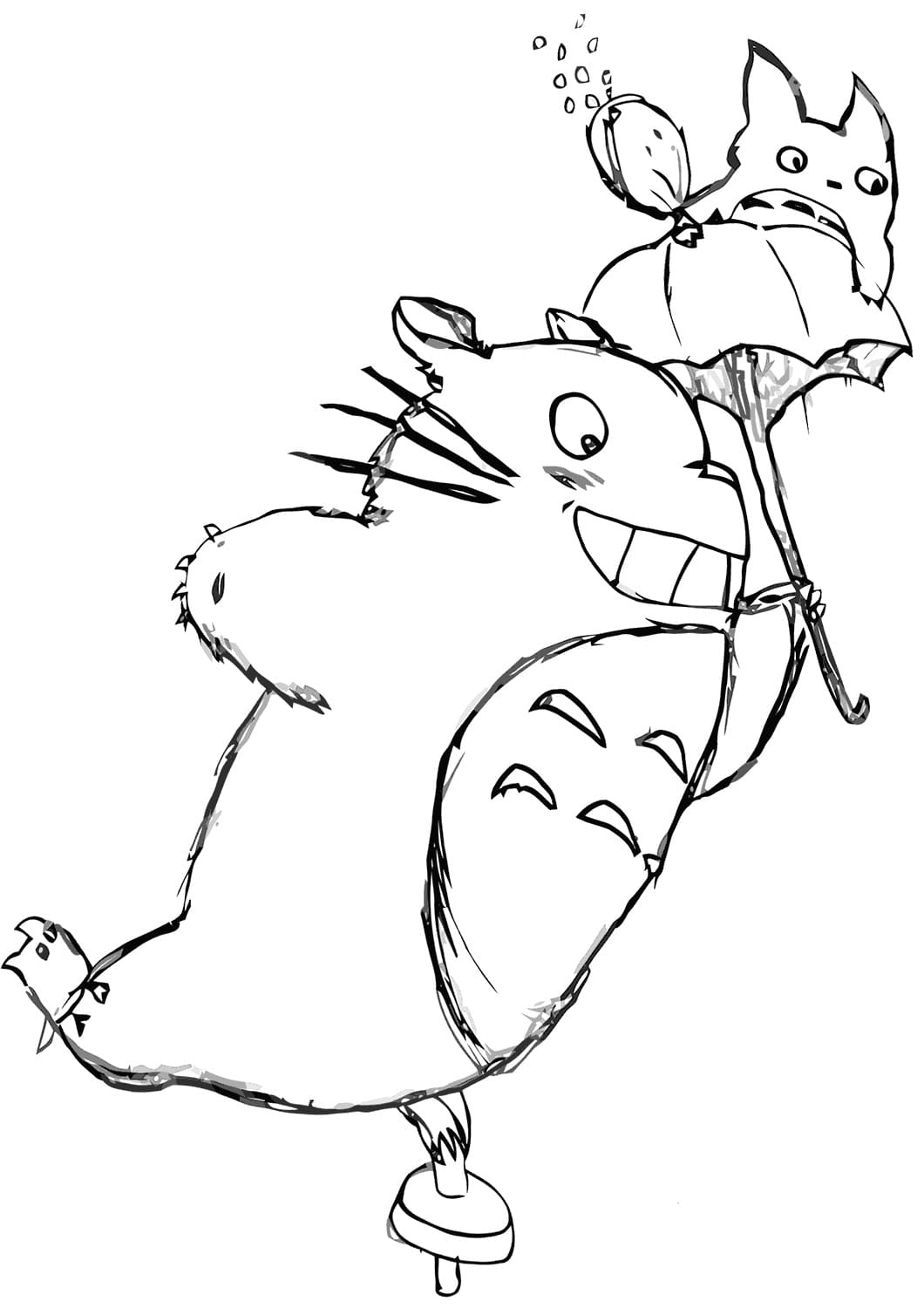 Disegno di Totoro 26 de Il mio vicino Totoro da stampare e colorare