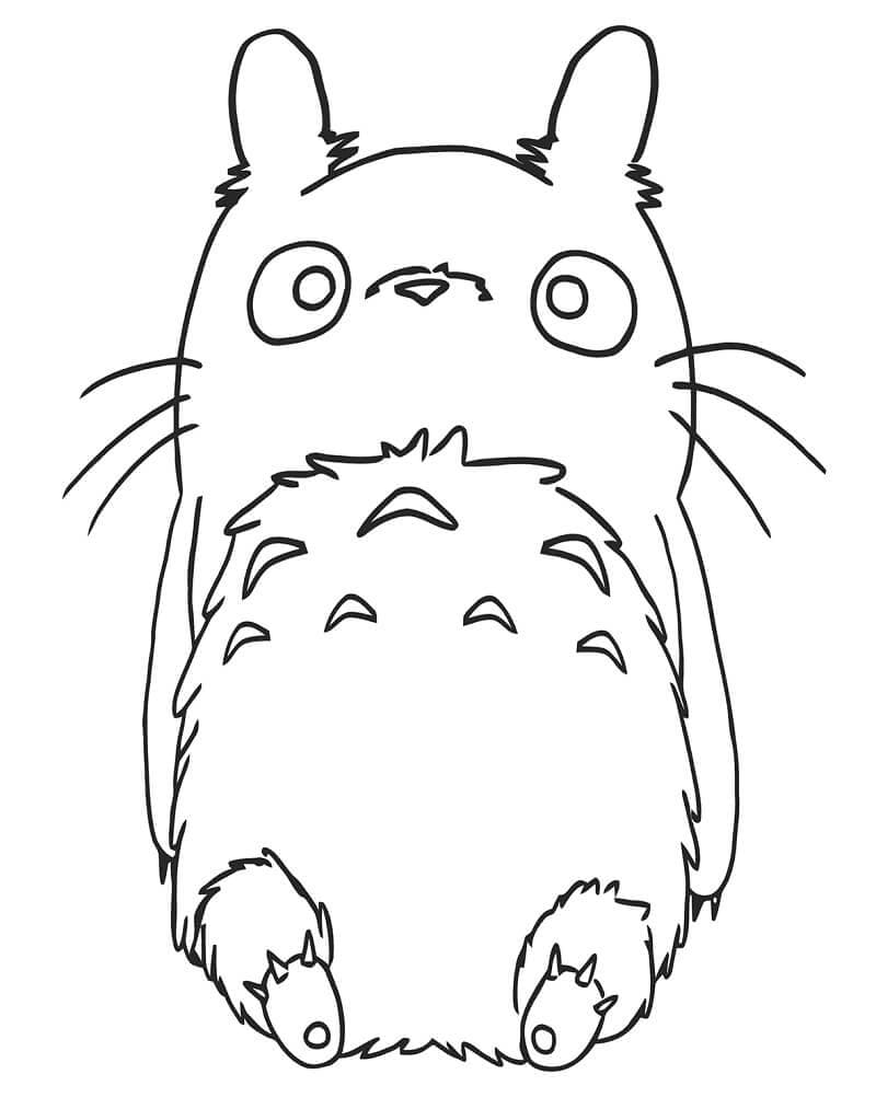 Disegno di Totoro 29 de Il mio vicino Totoro da stampare e colorare