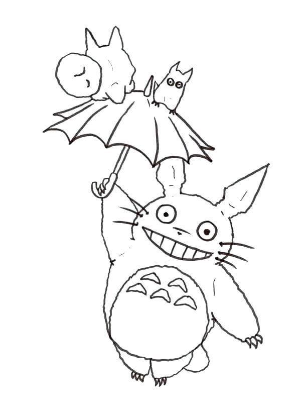 Disegno Totoro 31 de Il mio vicino Totoro da stampare e colorare