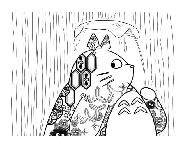 Disegno di Totoro 36 de Il mio vicino Totoro da stampare e colorare