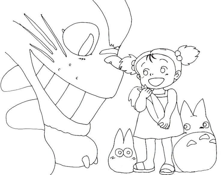 Disegno Totoro 45 de Il mio vicino Totoro da stampare e colorare