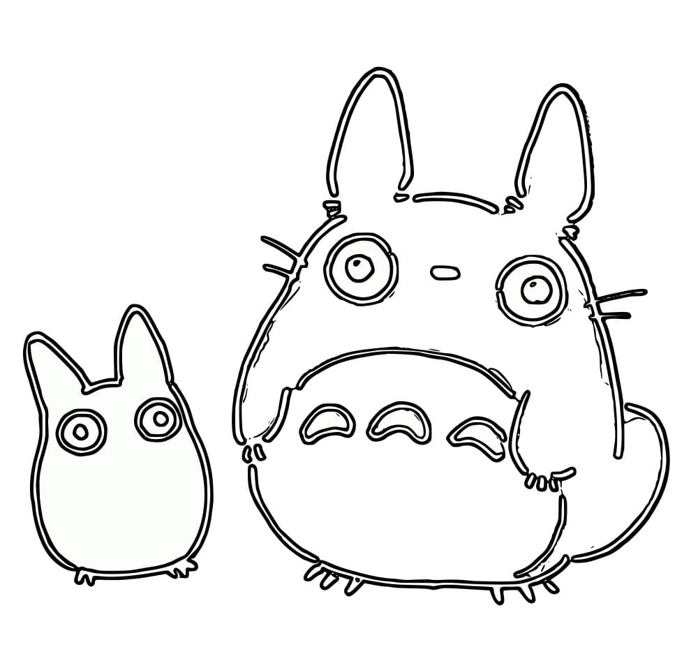 Kolorowanki Totoro 50 Mj sasiad Totoro do wydrukowania i pokolorowania