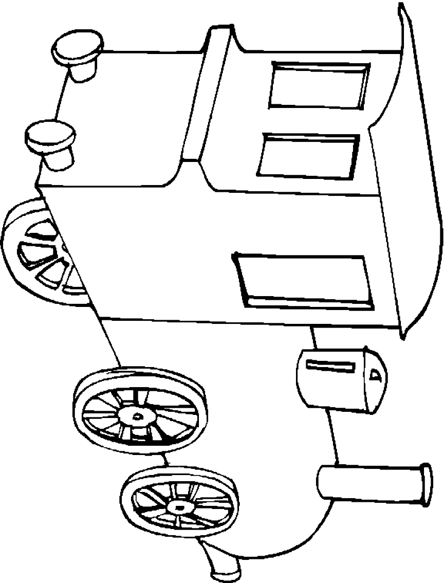 Drawing 7 from Trains coloring page to print and coloring