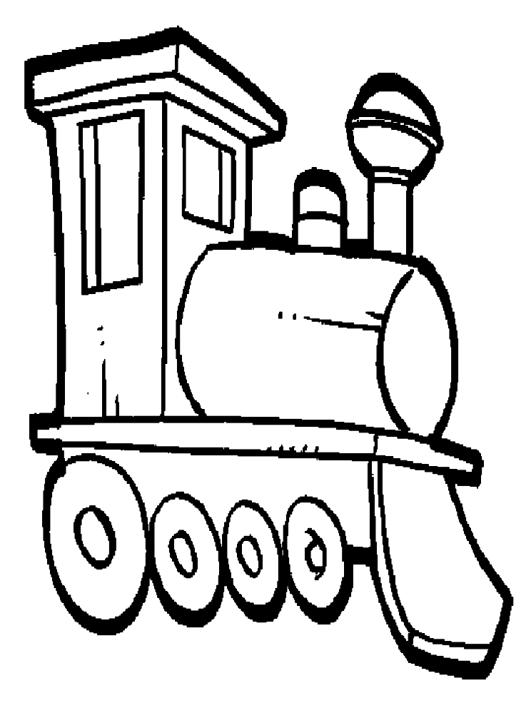 Dibujo 14 de Trenes para colorear