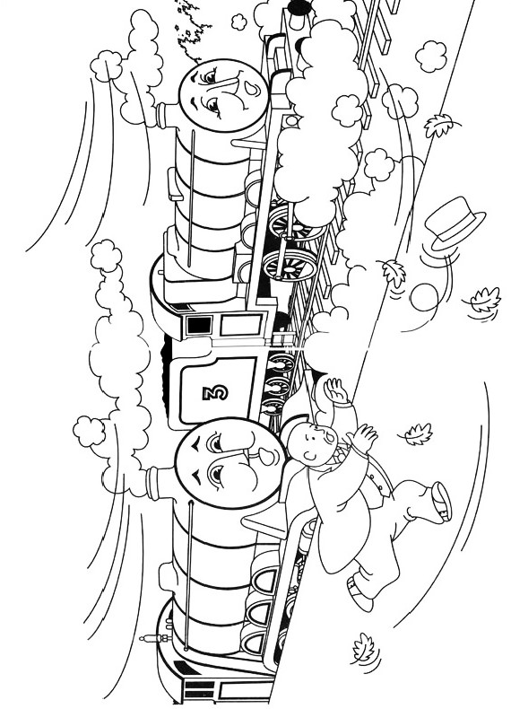 Henry-tåget och vinden som får borgmästarens hatt att flyga för att trycka och färga