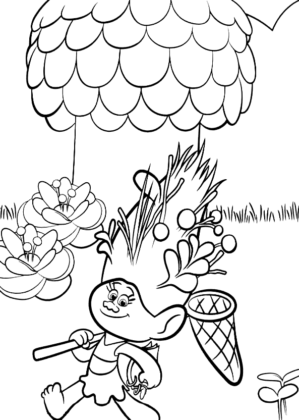 Drawing 21 from Trolls coloring page to print and coloring