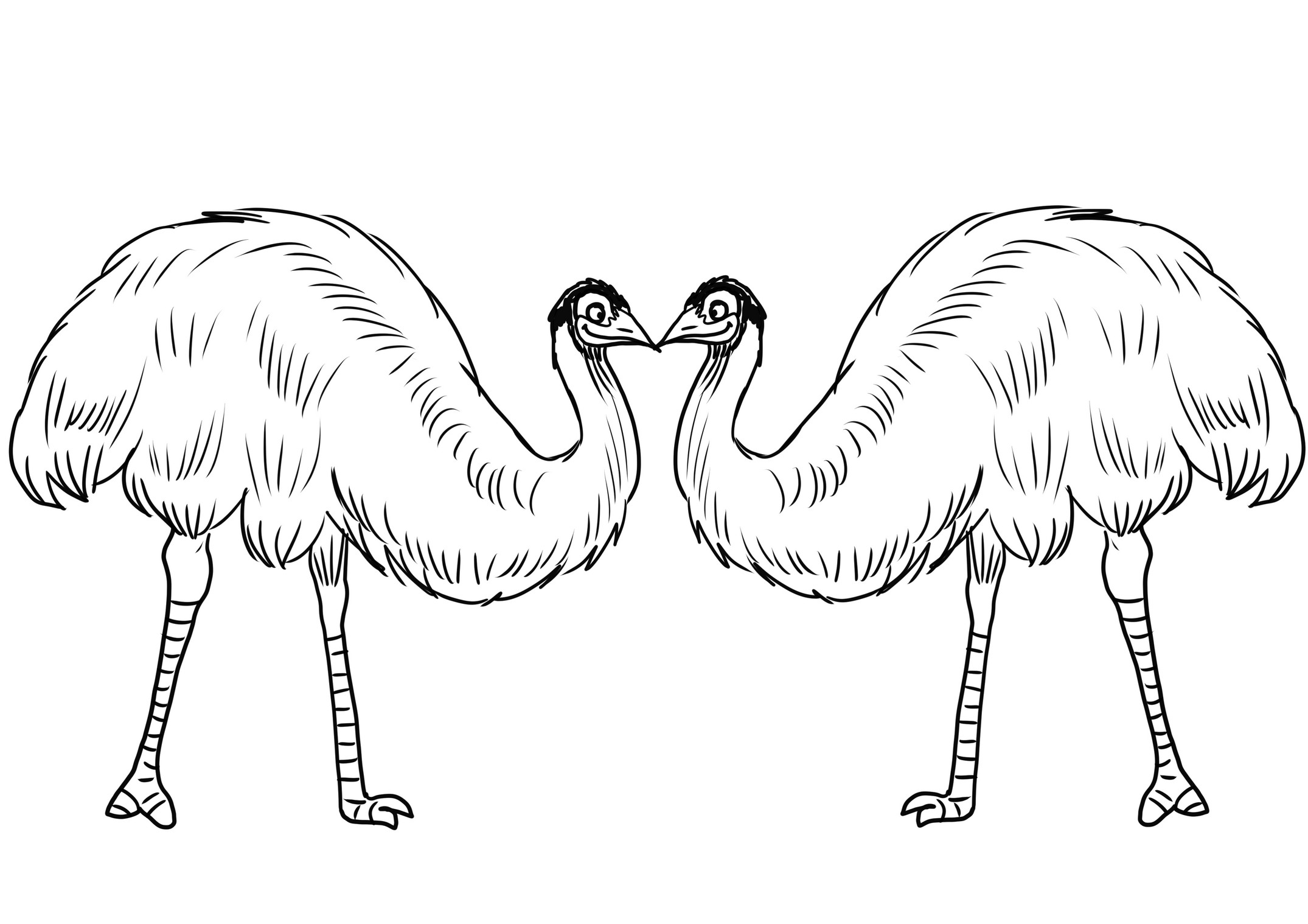Loving couple coloring page