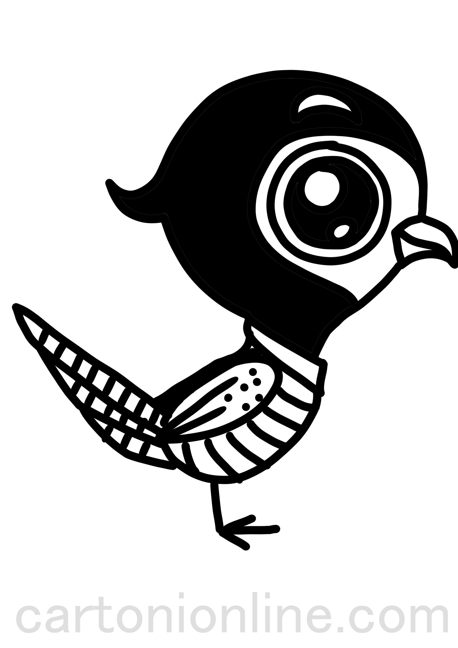 Realistic Pheasant coloring page